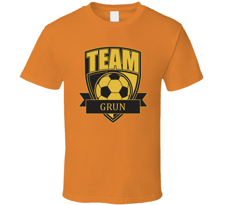 Team Grun Last Name Soccer T Shirt Team Grun Last Name Soccer T Shirt