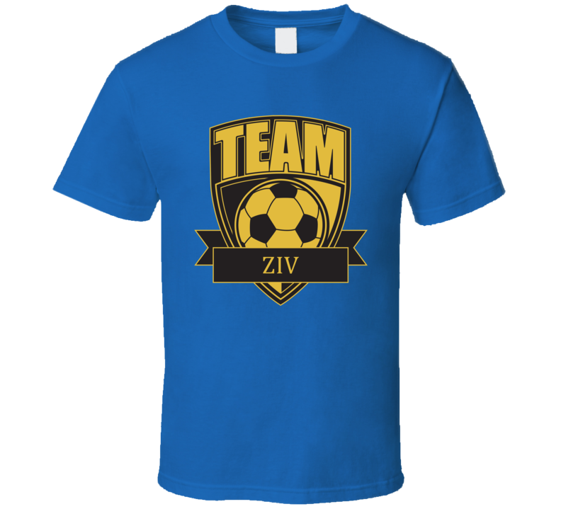 Team Ziv Last Name Soccer T Shirt