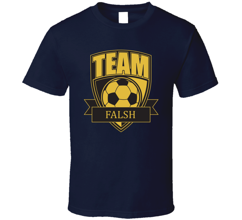 Team Falsh Last Name Soccer T Shirt