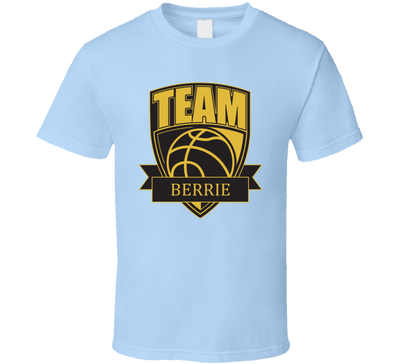Team Berrie Last Name Basketball T Shirt