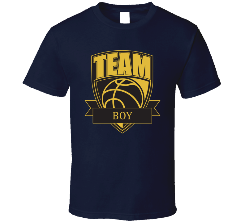 Team Boy Last Name Basketball T Shirt