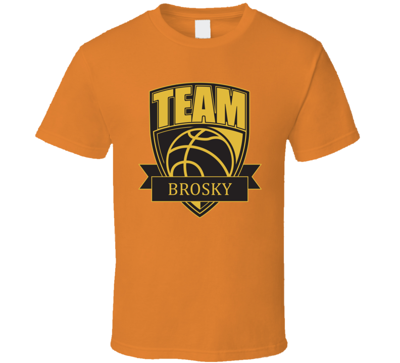 Team Brosky Last Name Basketball T Shirt