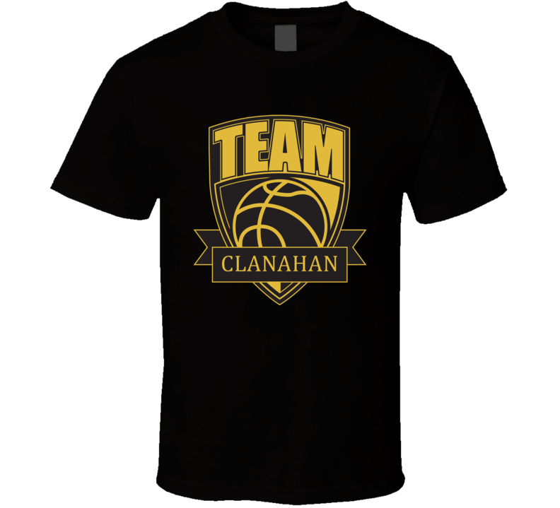 Team Clanahan Last Name Basketball T Shirt