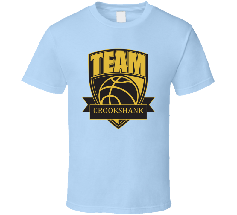 Team Crookshank Last Name Basketball T Shirt