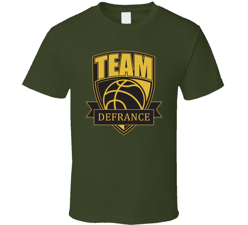 Team Defrance Last Name Basketball T Shirt