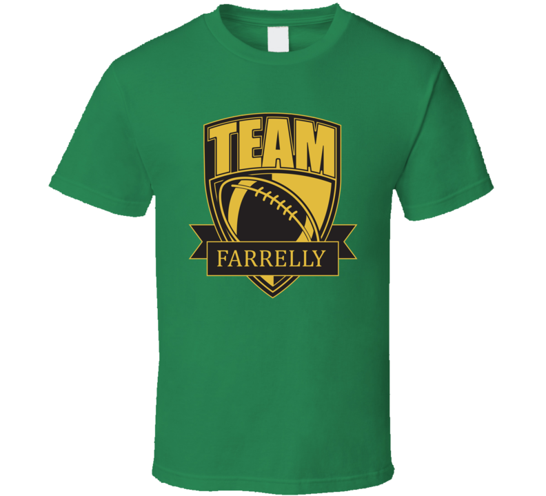 Team Farrelly Last Name Football T Shirt