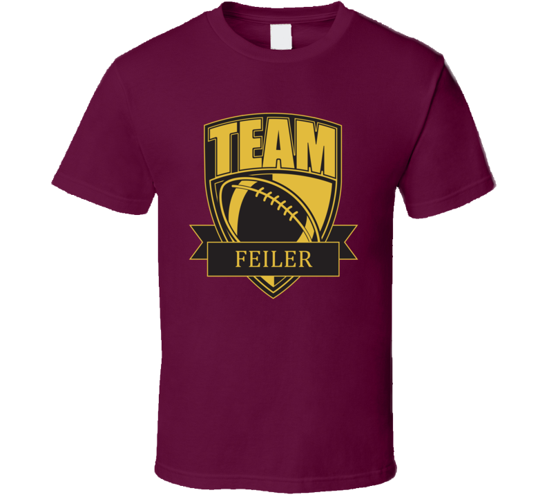Team Feiler Last Name Football T Shirt