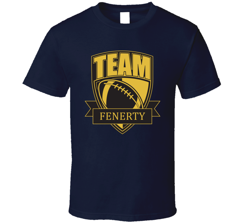 Team Fenerty Last Name Football T Shirt