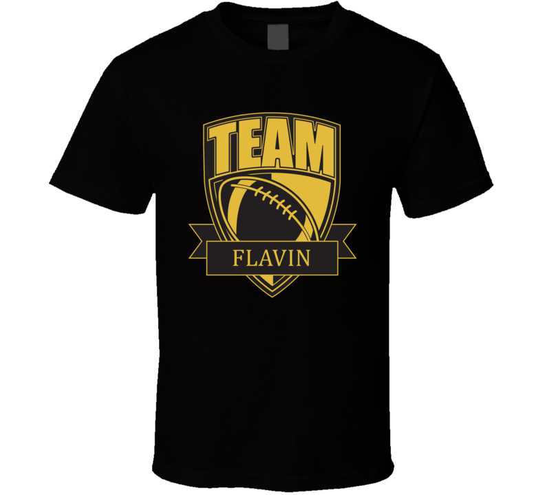 Team Flavin Last Name Football T Shirt