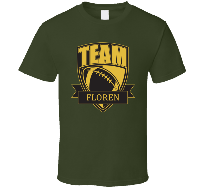 Team Floren Last Name Football T Shirt