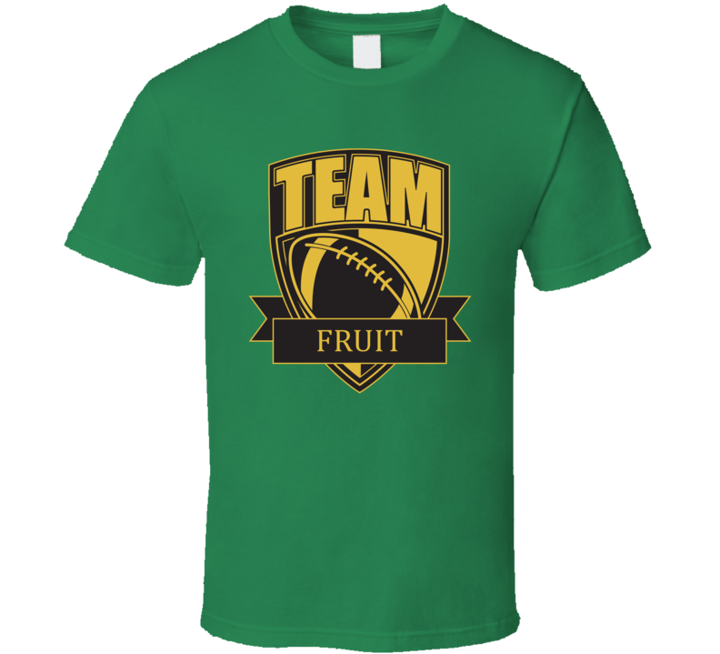 Team Fruit Last Name Football T Shirt