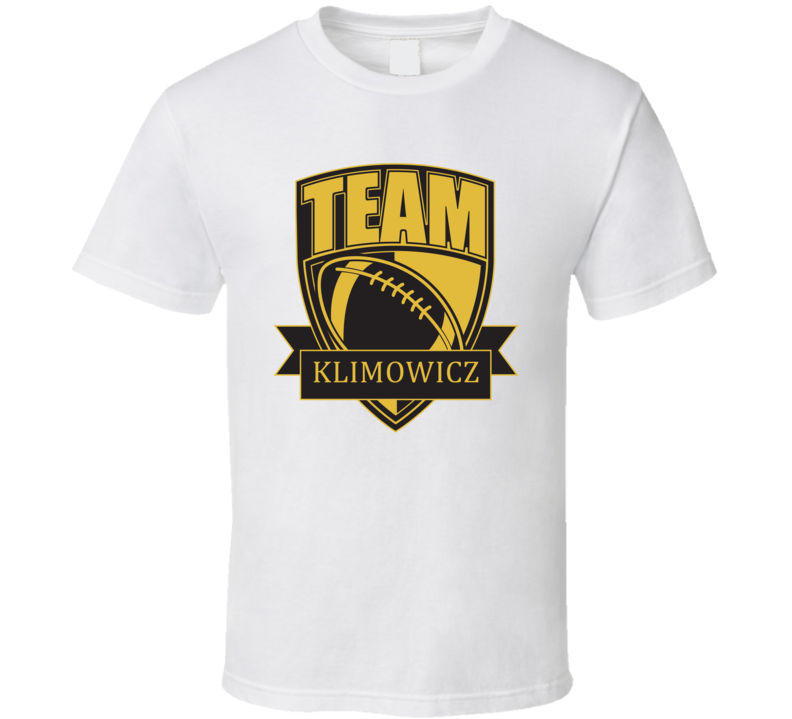 Team Klimowicz Last Name Football T Shirt