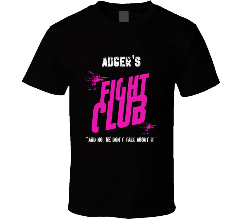 Adger Fight Club Parody T Shirt