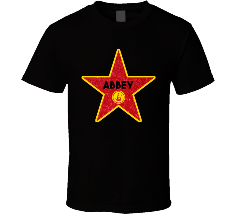 Abbey Hollywood Walk Of Fame Star Name T Shirt