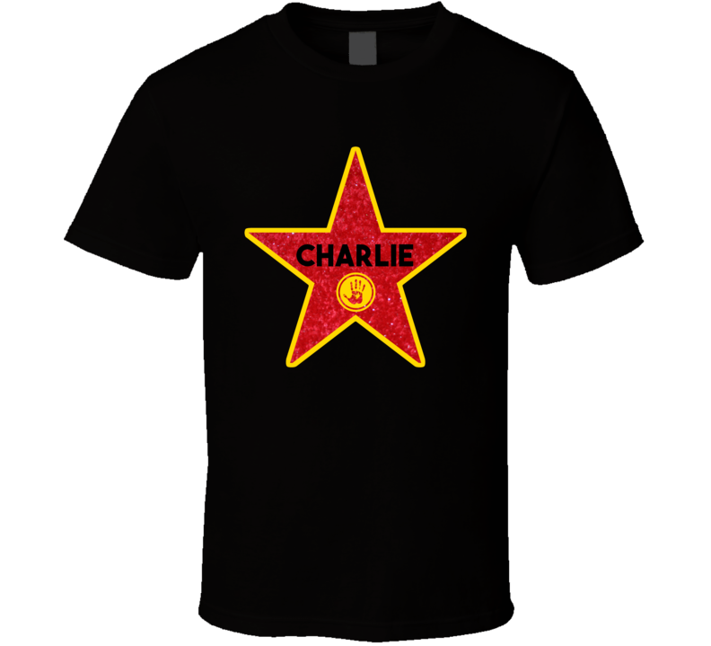 Charlie Hollywood Walk Of Fame Star Name T Shirt