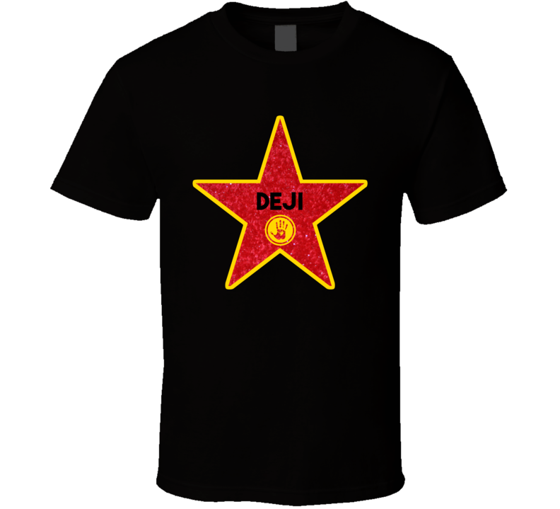 Deji Hollywood Walk Of Fame Star Name T Shirt