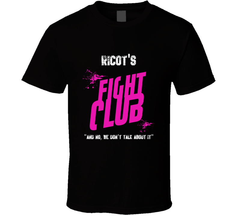 Ricot Fight Club Parody T Shirt Ricot Fight Club Parody T Shirt