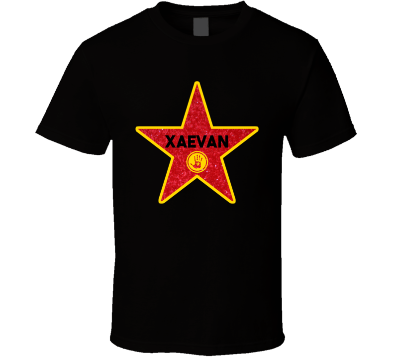 Xaevan Hollywood Walk Of Fame Star Name T Shirt Xaevan Hollywood Walk Of Fame Star Name T Shirt
