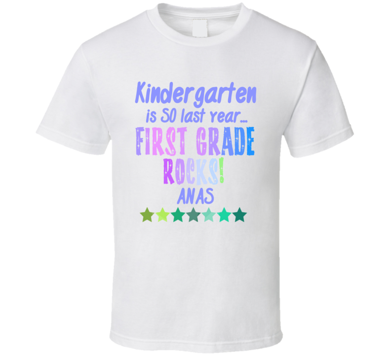 First Grade Rocks Anas Personalized Name T Shirt First Grade Rocks Anas Personalized Name T Shirt