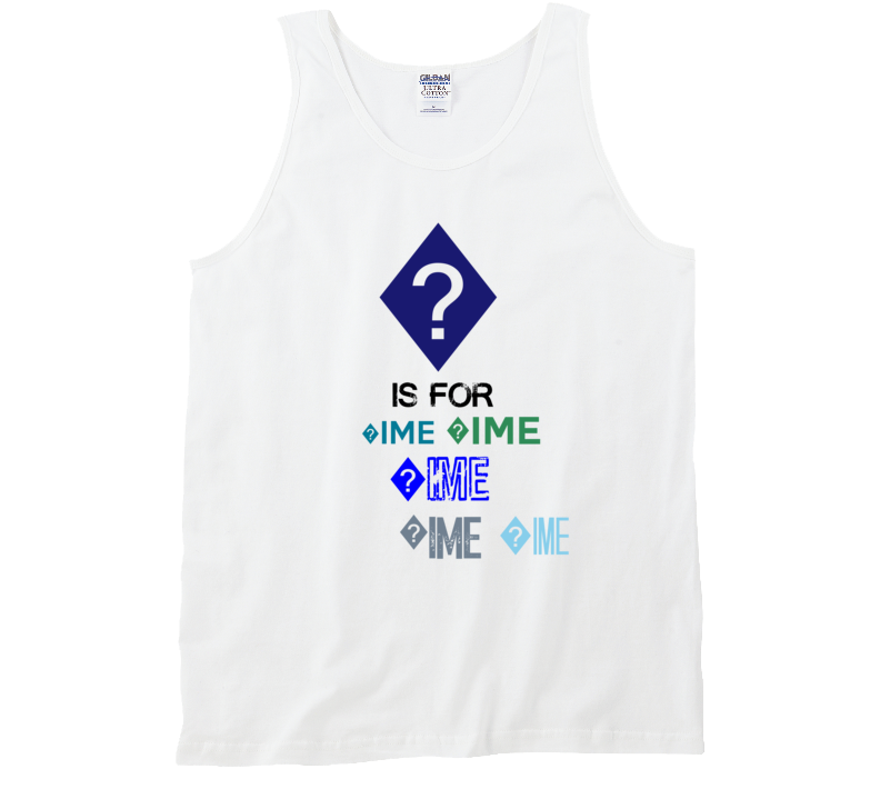 ? Is For ?ime Cool Personalized Name Alphabet Collage Tank Top ? Is For ?ime Cool Personalized Name Alphabet Collage Tank Top