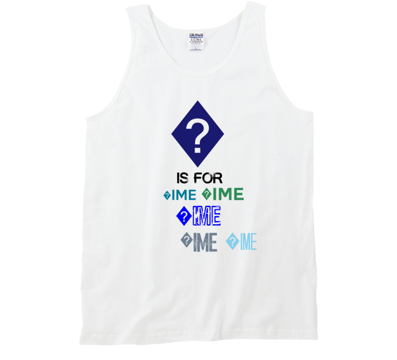 ? Is For ?ime Cool Personalized Name Alphabet Collage Tank Top