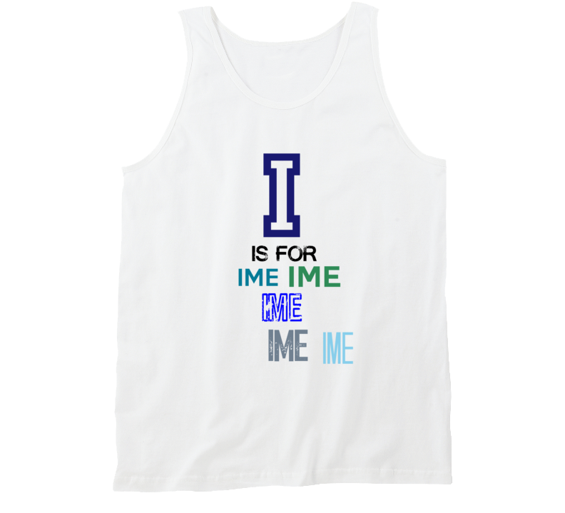 I Is For Ime Cool Personalized Name Alphabet Collage Tank Top