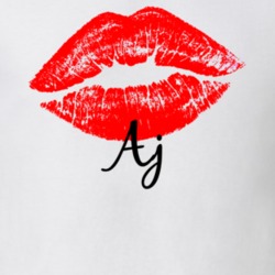 Aj Personalized Name Lips Kiss Love Essential T Shirt 10069825