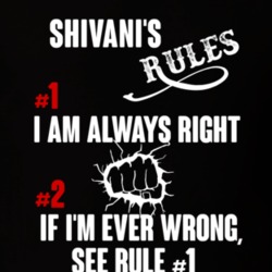 Shivani Funny Rules T Shirt 10145963