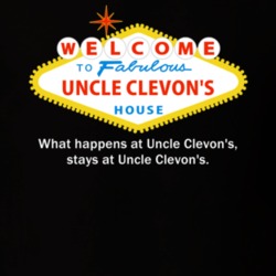 What Happens At Uncle Clevon House Las Vegas Parody Party T Shirt 10373382