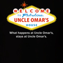 What Happens At Uncle Omar House Las Vegas Parody Party T Shirt 10388099