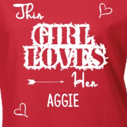This Girl Loves Her Aggie Cute Relationship T Shirt 10615580