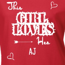 This Girl Loves Her Aj Cute Relationship T Shirt 10615712