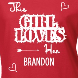 This Girl Loves Her Brandon Cute Relationship T Shirt 10618744