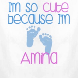 Im So Cute Amina Name T Shirt 10996833