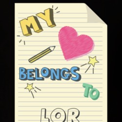 My Heart Belongs To Lor Cute Doodle Design T Shirt 8373611