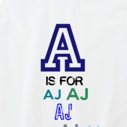 A Is For AJ Cool Personalized Name Alphabet Collage Tank Top 9856430