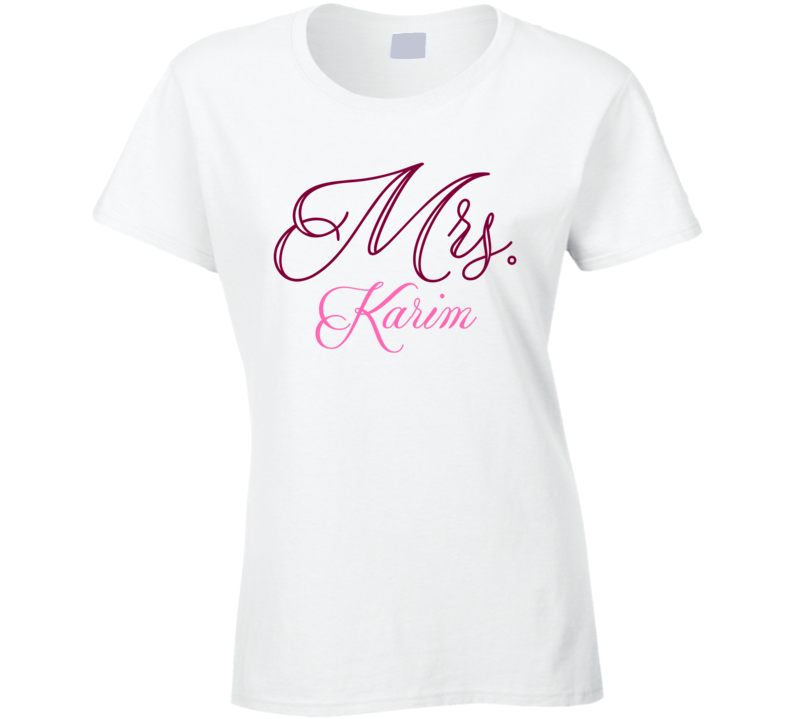 Mrs Karim Last Name Funny T Shirt