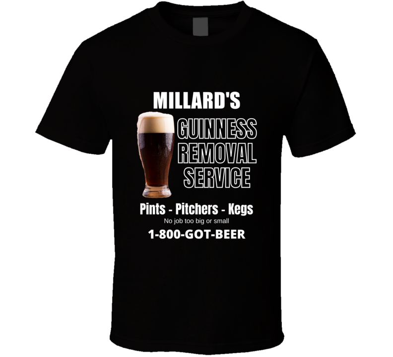 Millard's Guinness Removal Service Funny Mens Custom Name Gift Fathers