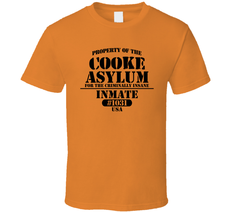 Cooke Name Insane Prison Asylum T Shirt