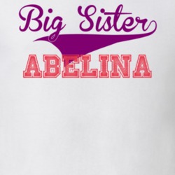 Abelina Big Sister Name Sports T Shirt 11144432