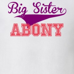 Abony Big Sister Name Sports T Shirt 11144459