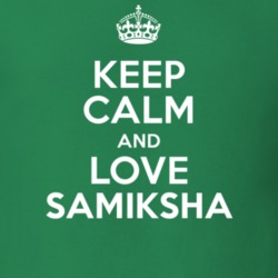 Samiksha Keep Calm And Love Parody Custom Name T Shirt 5674725