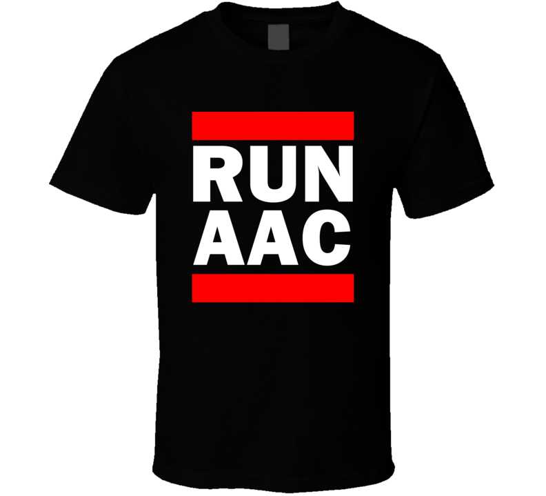 Run AAC Egypt      Funny Graphic Patriotic Parody Black T Shirt