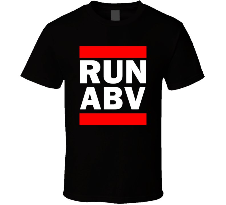 Run ABV Nigeria      Funny Graphic Patriotic Parody Black T Shirt