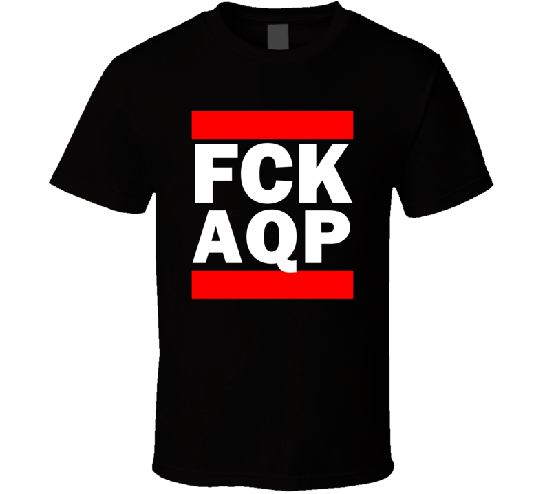 Fck AQP Peru Rodriguez Ballon    Funny Graphic Patriotic Parody Black T Shirt