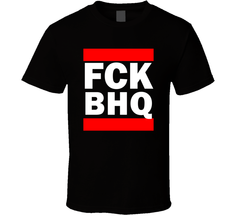 Fck BHQ New South Wales Australia Broken Hill Funny Graphic Patriotic Parody Black T Shirt