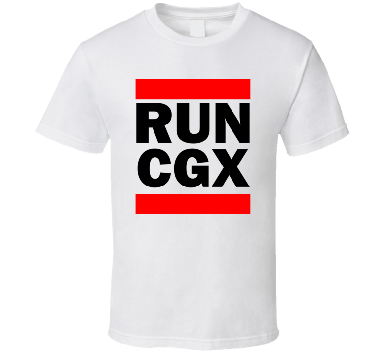 Run CGX IL USA     Funny Graphic Patriotic Parody T Shirt