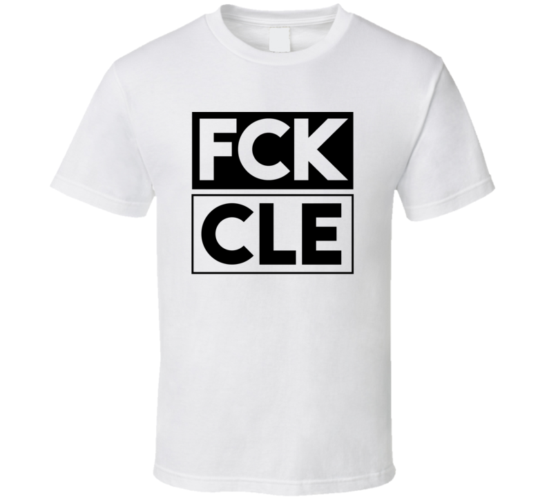 Fck CLE OH USA Hopkins International   Funny Graphic Patriotic T Shirt