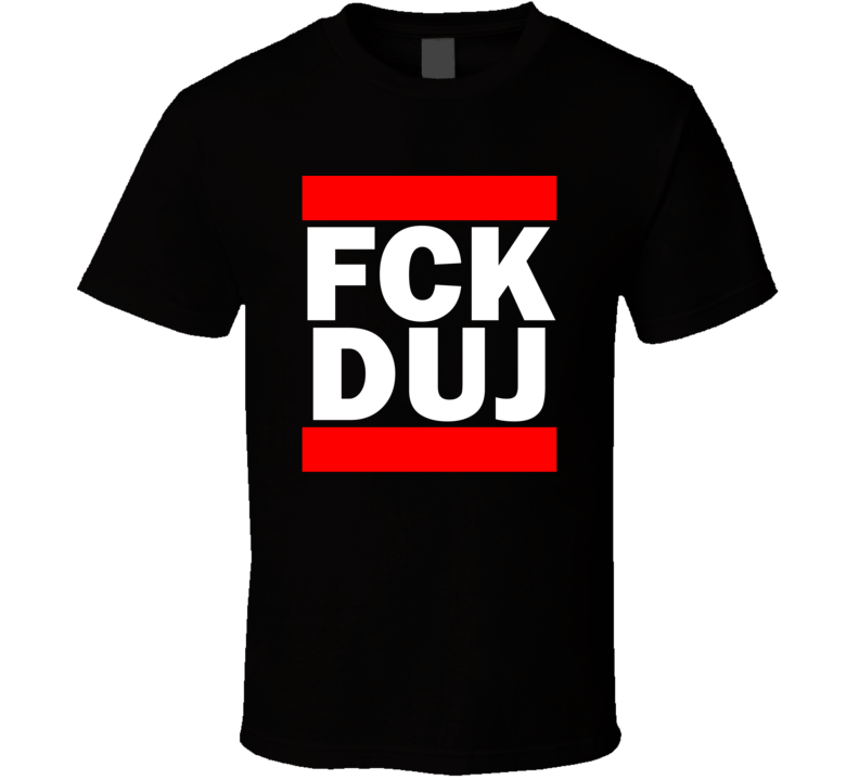 Fck DUJ PA USA Jefferson County   Funny Graphic Patriotic Parody Black T Shirt