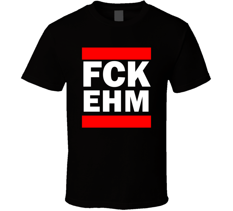 Fck EHM Alaska USA     Funny Graphic Patriotic Parody Black T Shirt